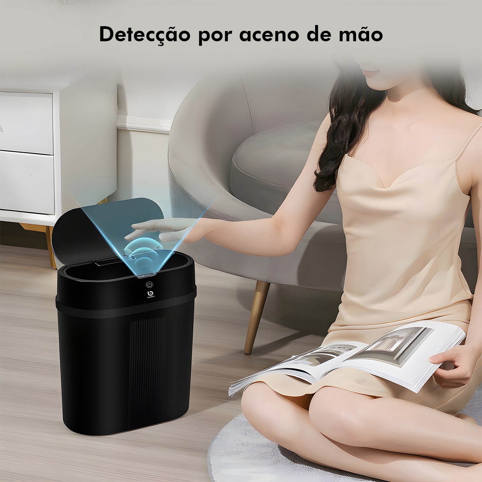 Lixeira Inteligente, com sensor automático e prático