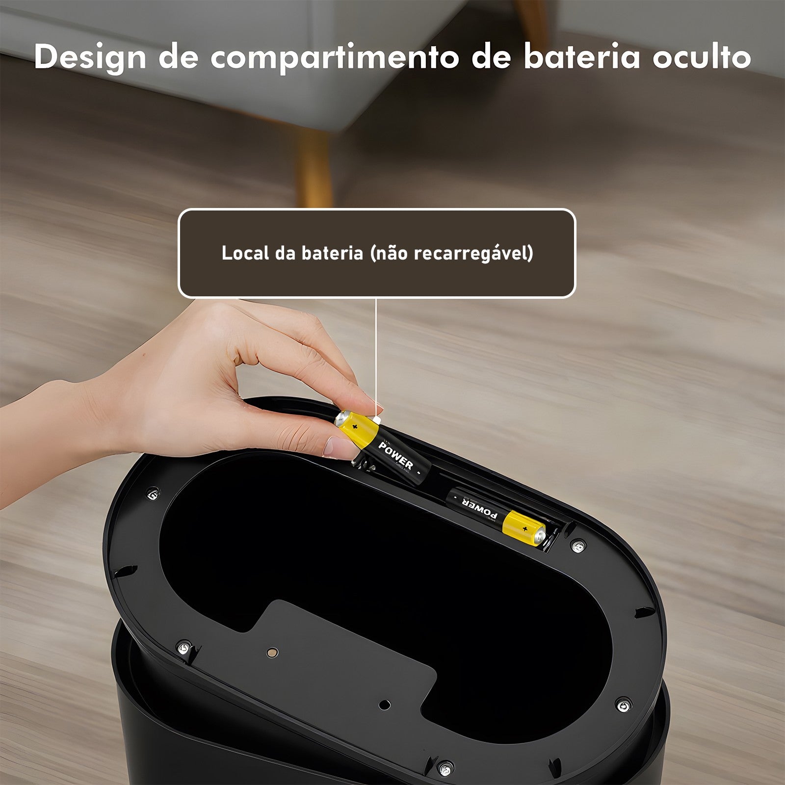 Lixeira Inteligente, com sensor automático e prático