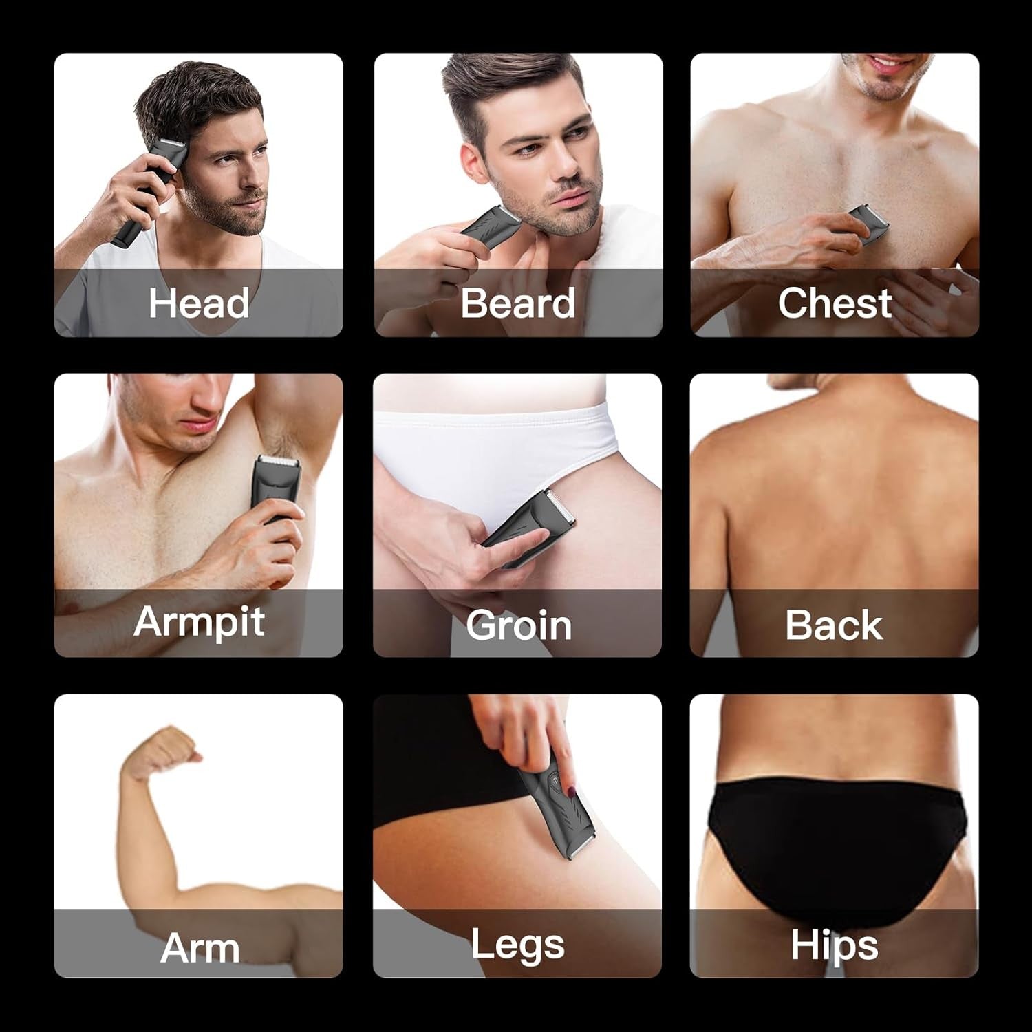 Kemei aparador de pelos íntimos para homens e mulheres