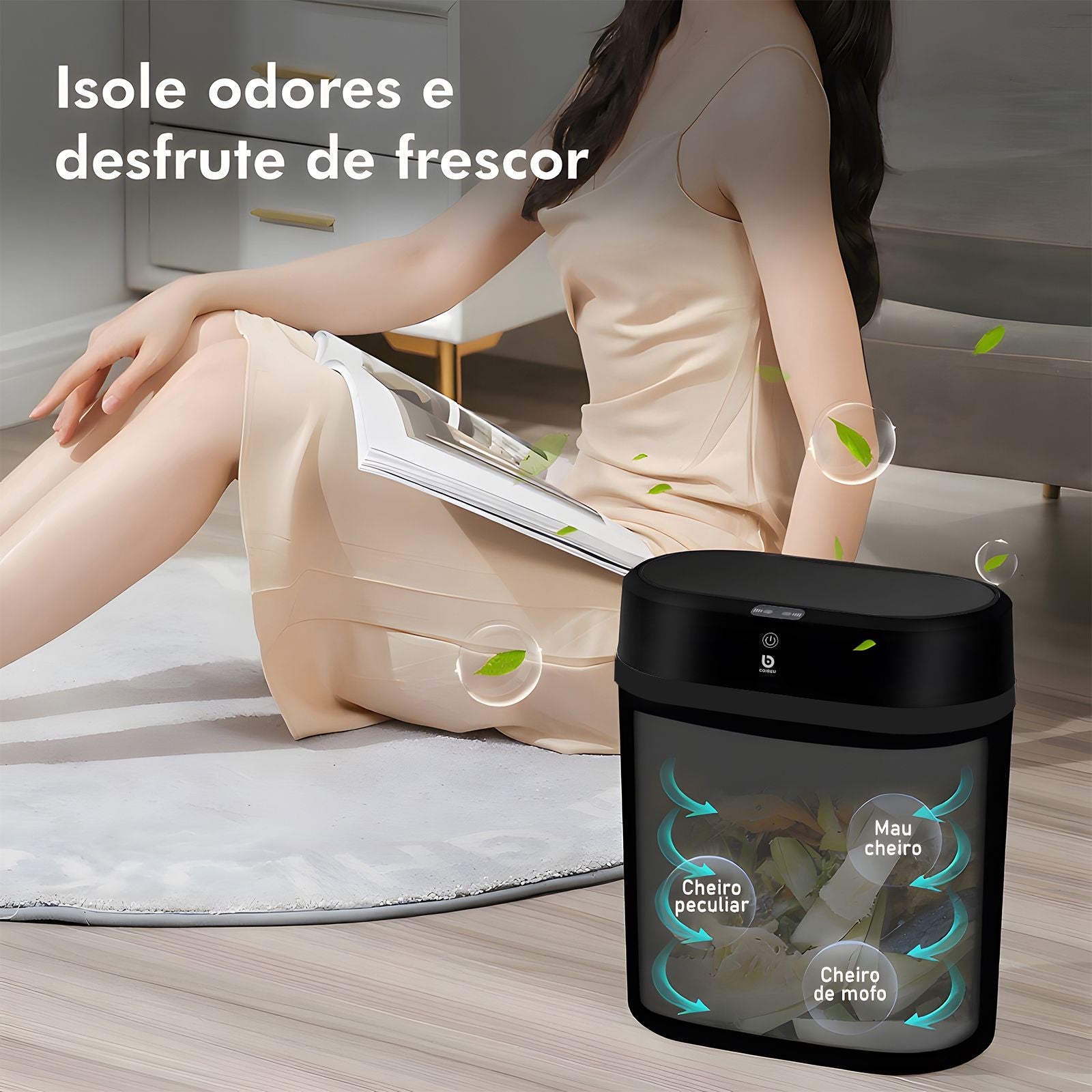 Lixeira Inteligente, com sensor automático e prático