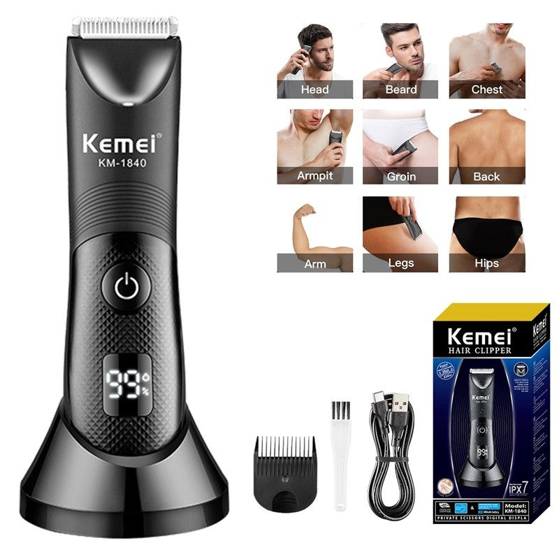 Kemei aparador de pelos íntimos para homens e mulheres